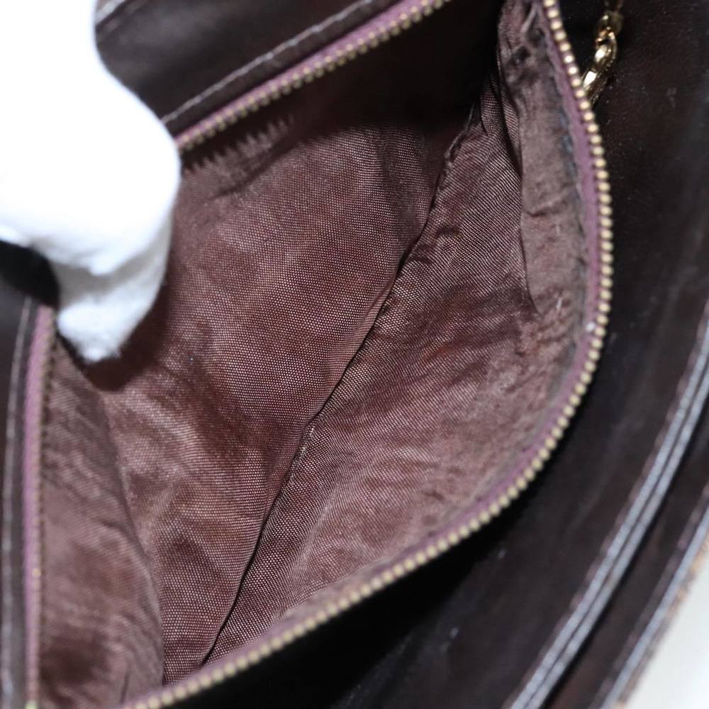 CELINE C Sulky Hand Bag Canvas Brown Auth 97779 - Picture 12 of 16